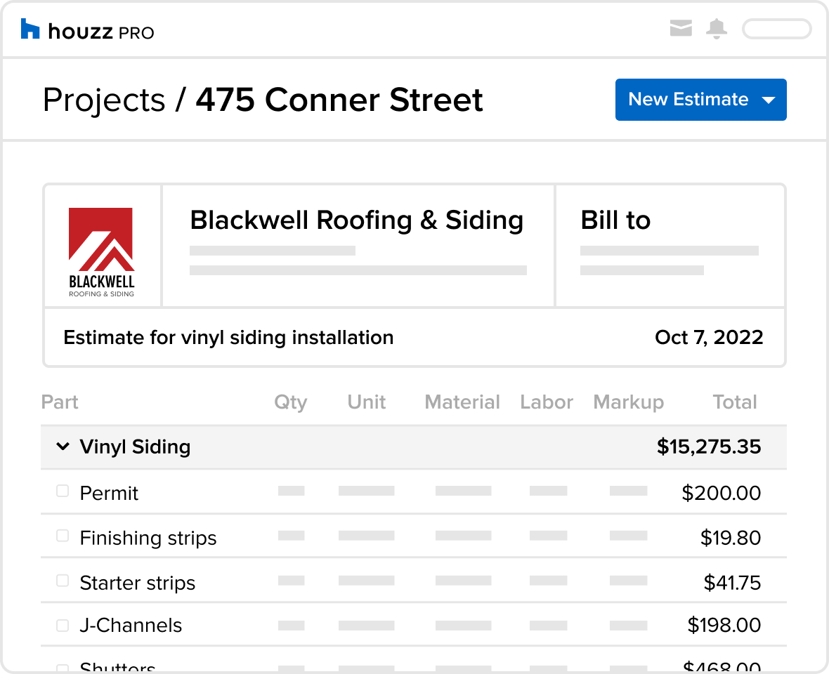 Siding Estimator App for Contractors | Houzz Pro Siding Estimator App for Contractors | Houzz Pro